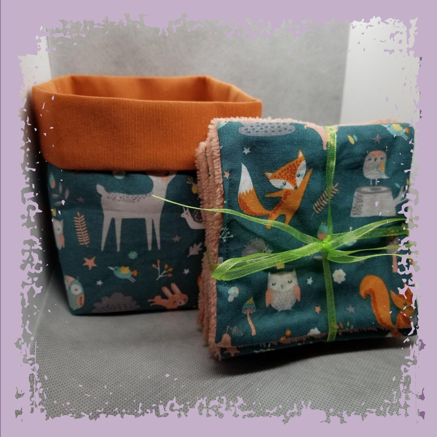 Lot Bambou'net - Panière et lingettes