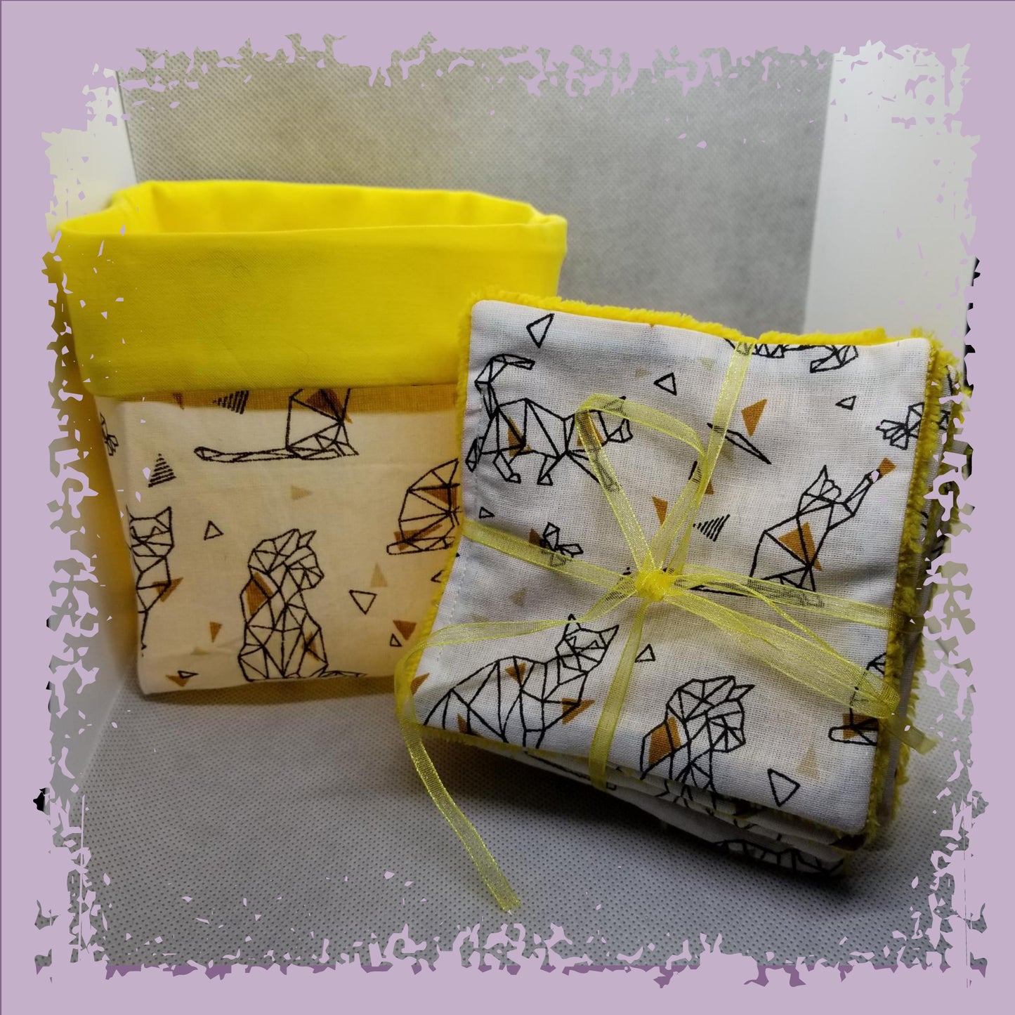 Lot Bambou'net - Panière et lingettes