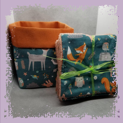 Lot Bambou'net - Panière et lingettes